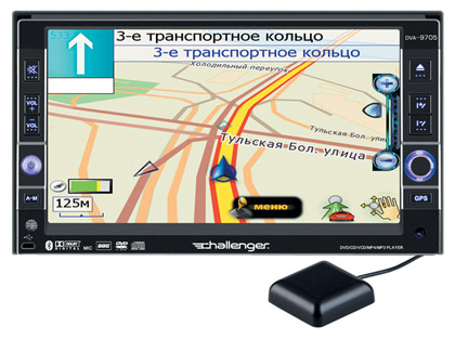 Challenger DVA-9705�NAVI LCD ������� AM/FM/TV DVD ����� c ����������